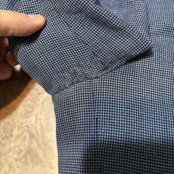 Suitsupply Blazer Mens 44L Pure Wool Sienna Single Breasted Houndstooth Canonico - Picture 3 of 16